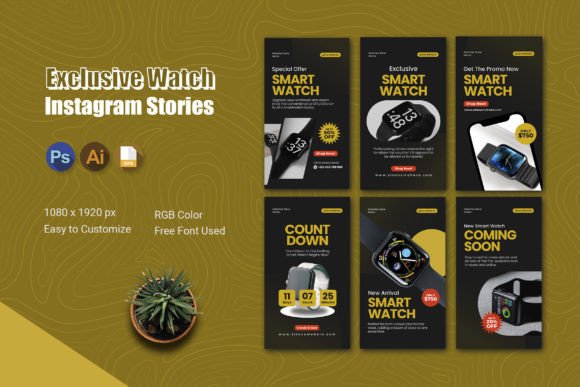 Captivate Your Audience with the Exclusive Watch - Instagram Story Template