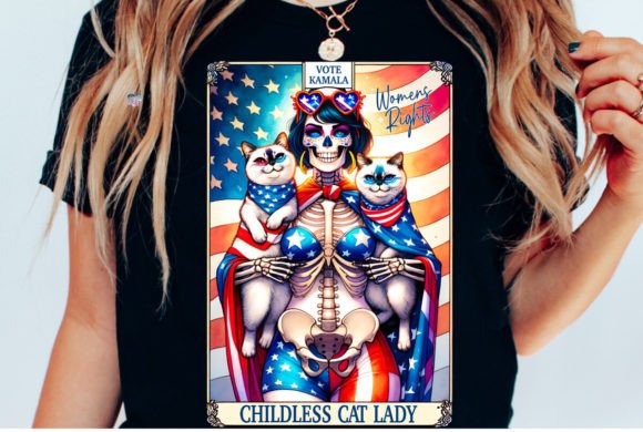 Childless Cat Lady Tarot Card PNG: A Design Asset with Bite