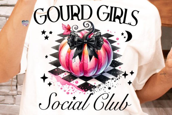 Coquette Pumpkin Social Club PNG Gourd: Your Instant Design Essential