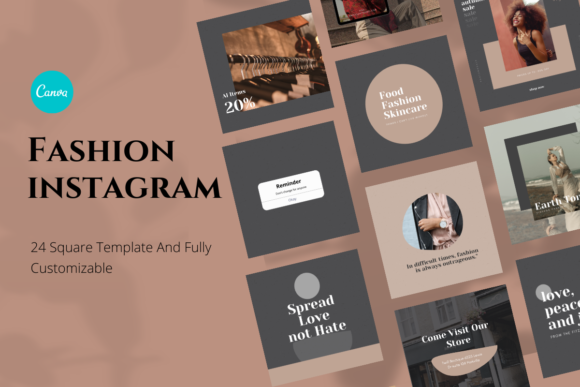 Effortless Style for Your Brand: The Fashion Canva Instagram Template