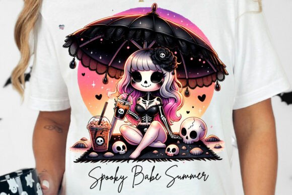 Spooky Babe Summer Goth Skeleton PNG: Your Guide to Goth Beach Vibes