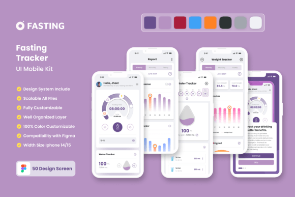 Streamline Your Fasting App Design with This UI Kit