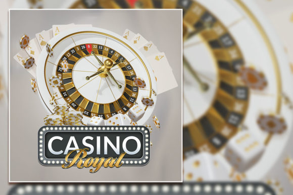 White Casino Royale: A Social Media Post Template for Instant Elegance